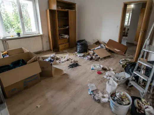 Wohnung vor dem Umzug gründlich leer räumen
