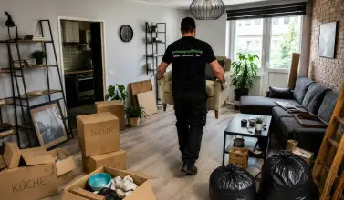 In Iserlohn große Mengen angesammelter Gegenstände abtransportieren